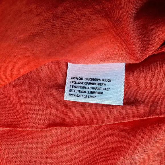 Old Navy Women's Red Embroidered Casual Cotton Skirt Size Large - Picture 5 of 15